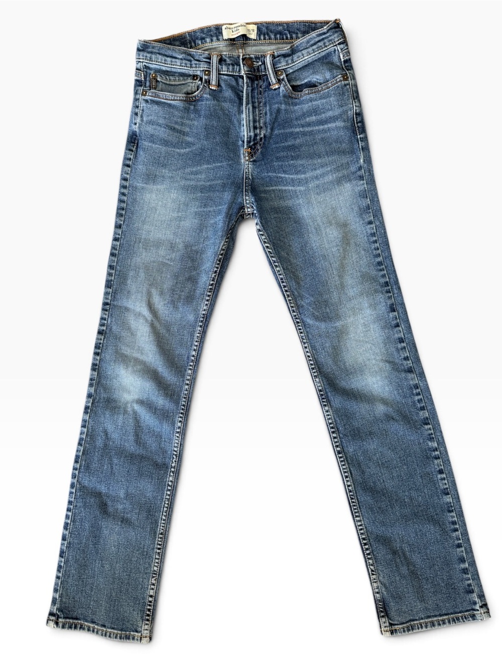 abercrombie kids Slim Straight Light Blue Washed Jeans Size 15/16
